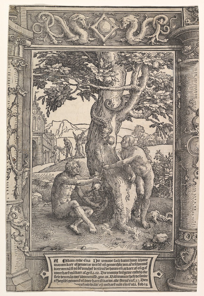 Människans fall, ca. 1517. av Lucas van Leyden