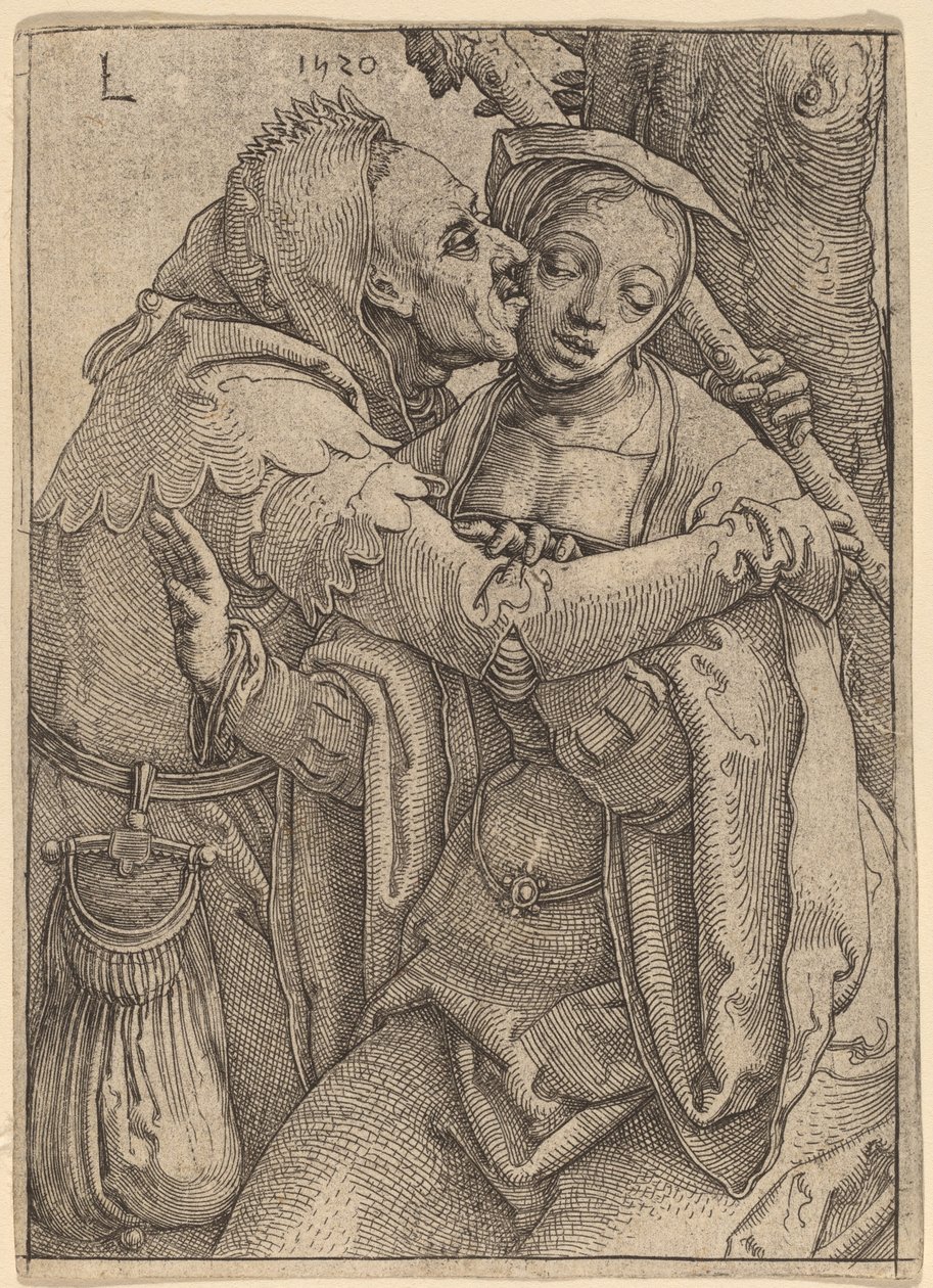 Dåren och kvinnan av Lucas van Leyden