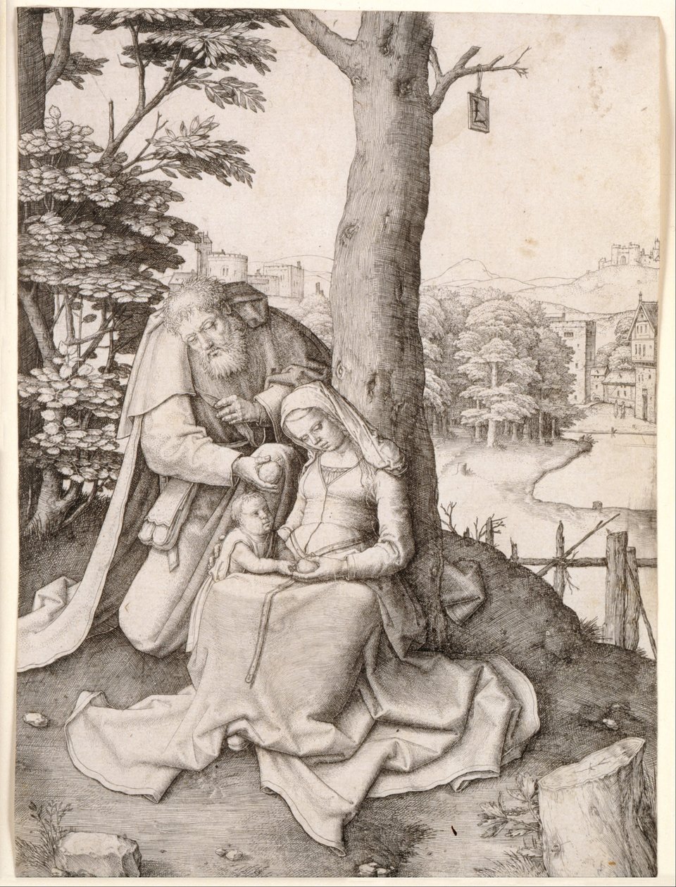 Den heliga familjen av Lucas van Leyden