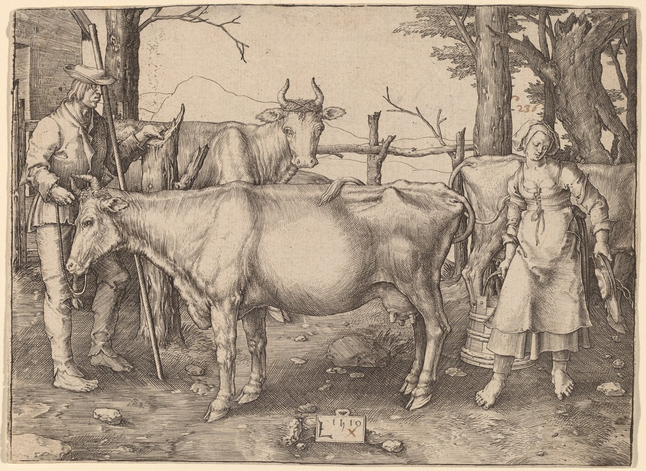 The Milkmaid av Lucas van Leyden