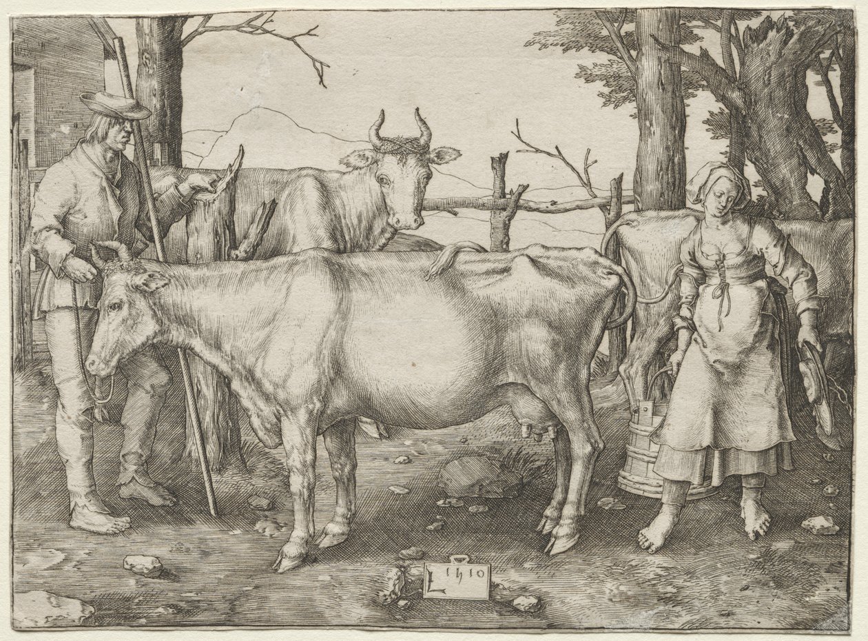 The Milkmaid av Lucas van Leyden