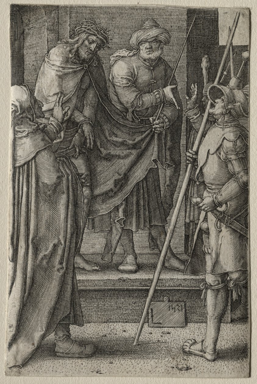 Passionen: Kristus presenteras för folket av Lucas van Leyden