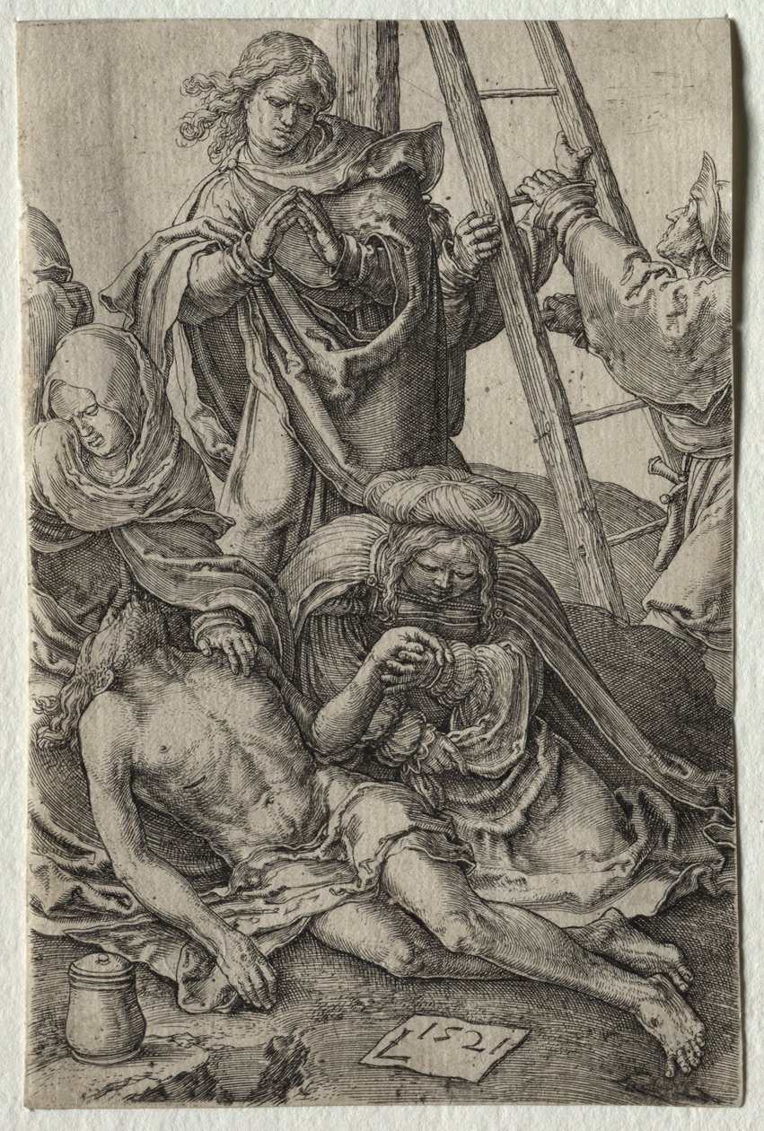 The Passion: Descent from the Cross, 1521. av Lucas van Leyden