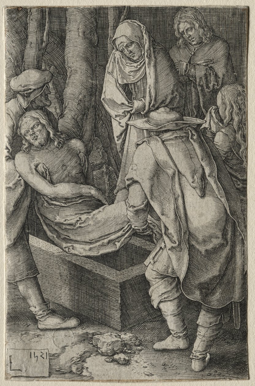 Passionen: Kristi begravning av Lucas van Leyden