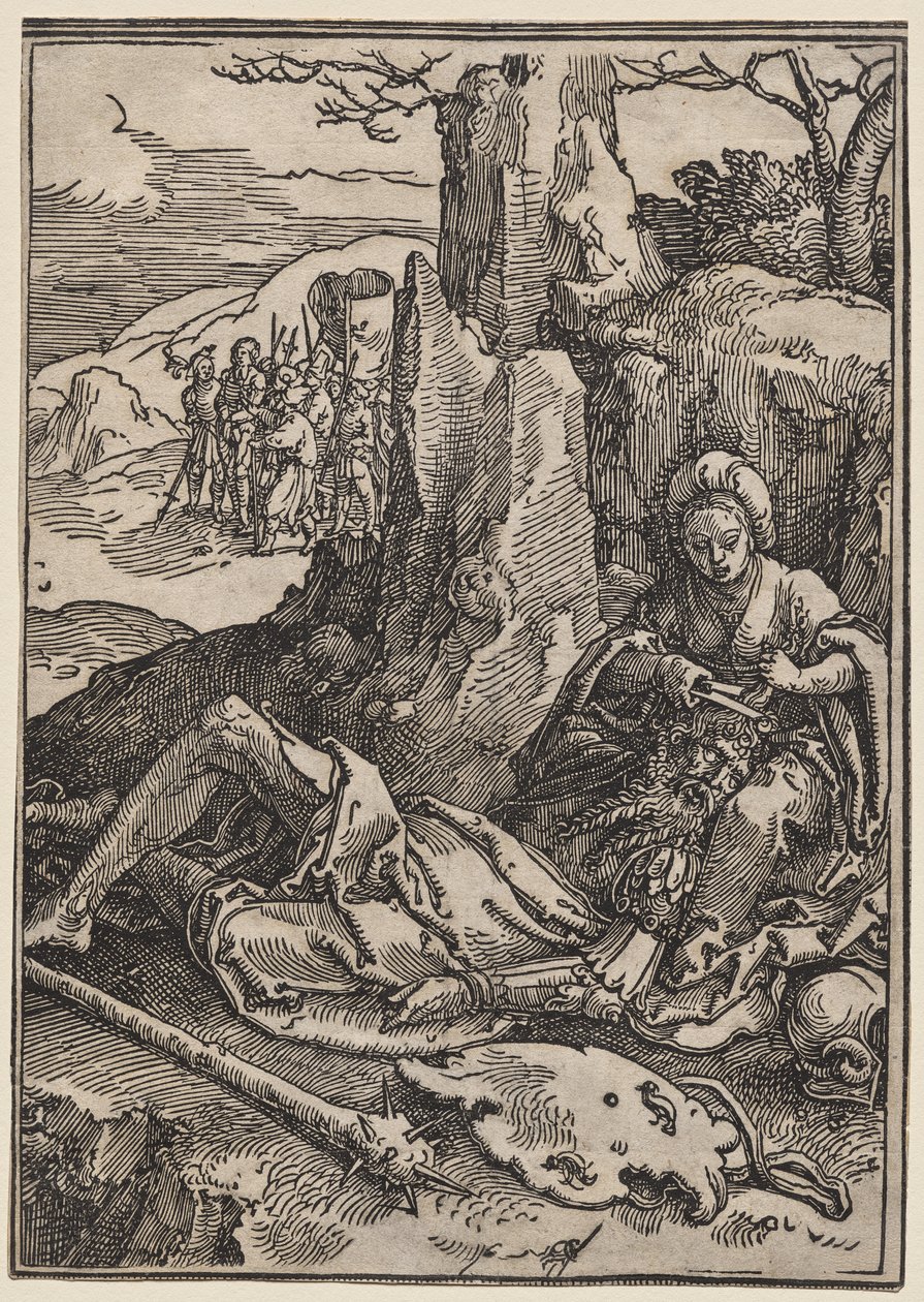 Kvinnornas makt: Simson och Delila av Lucas van Leyden