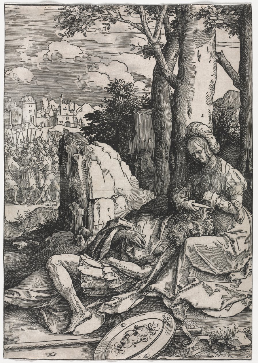 Kvinnornas makt: Simson och Delila, ca. 1512. av Lucas van Leyden