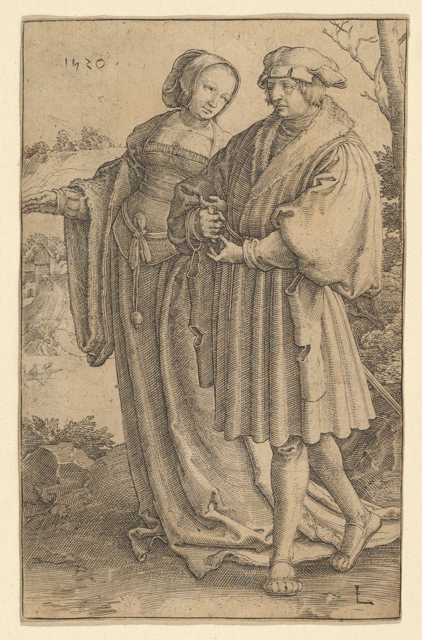 Promenade, 1520. av Lucas van Leyden