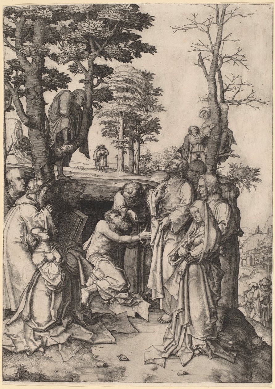 Uppväckandet av Lasarus av Lucas van Leyden