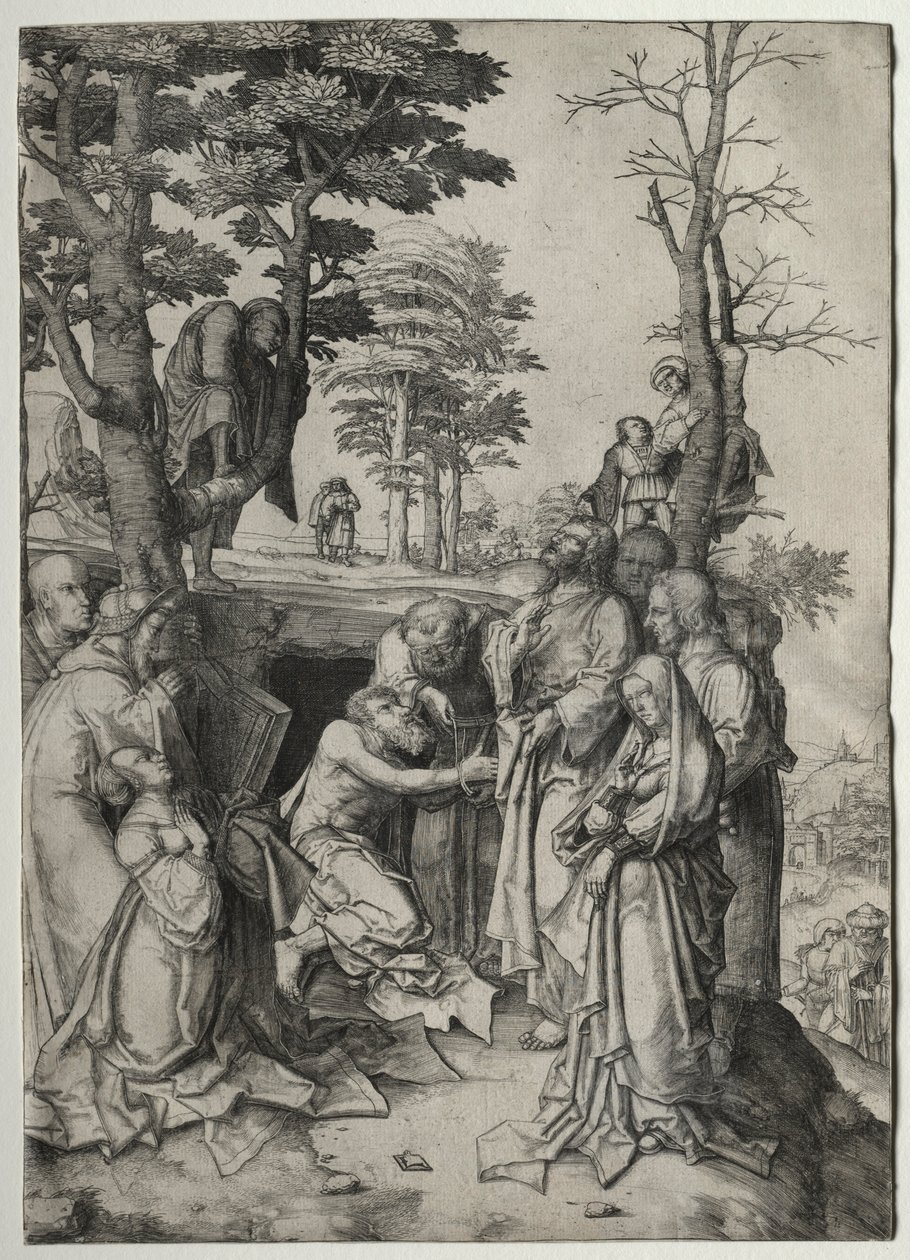 The Raising of Lazarus, 1508. av Lucas van Leyden