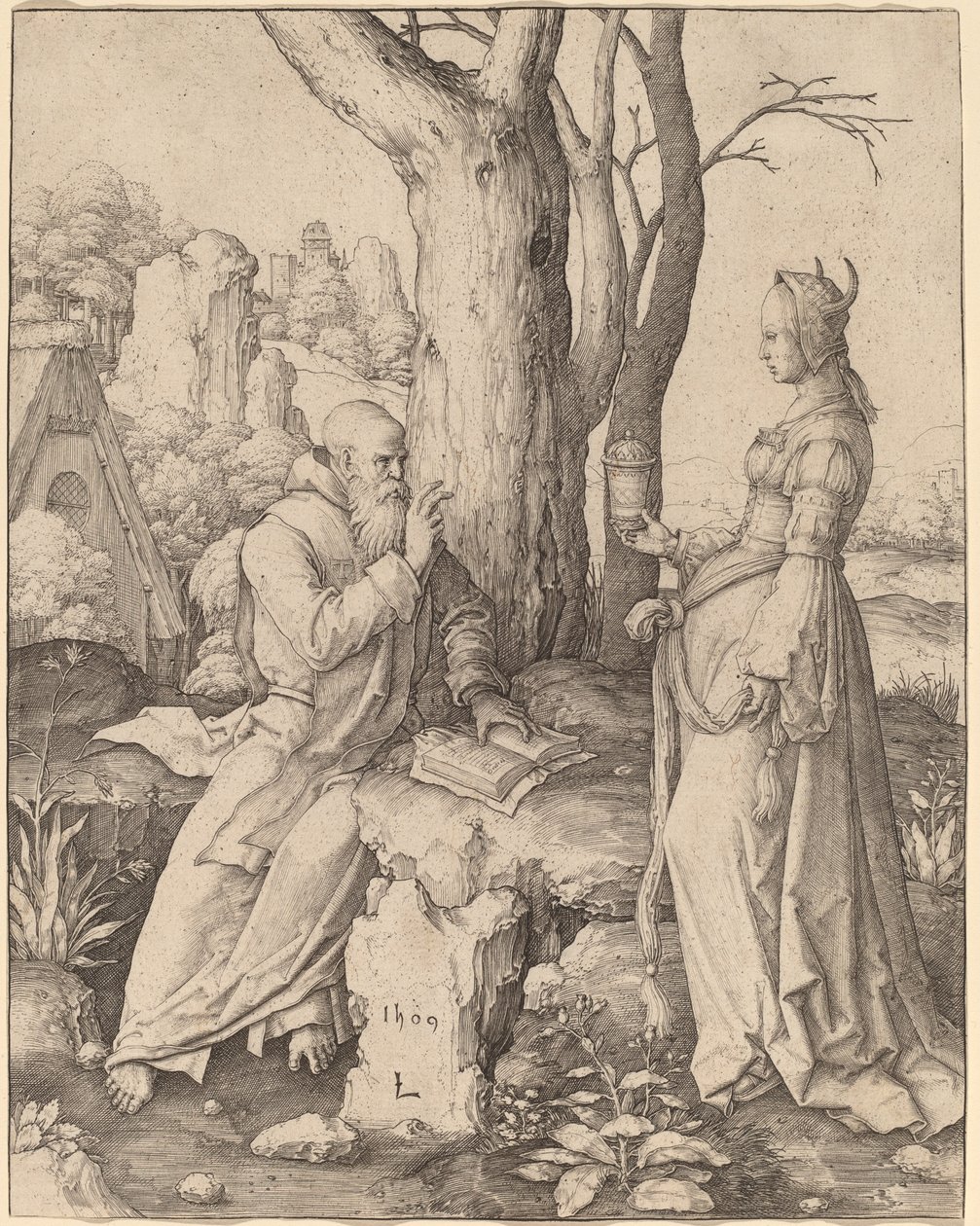Sankt Antonius frestelse av Lucas van Leyden