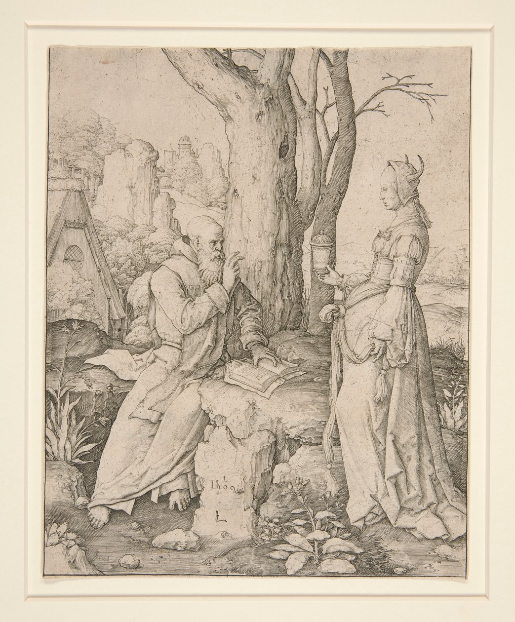 Frestelsen av Sankt Antonius av Lucas van Leyden