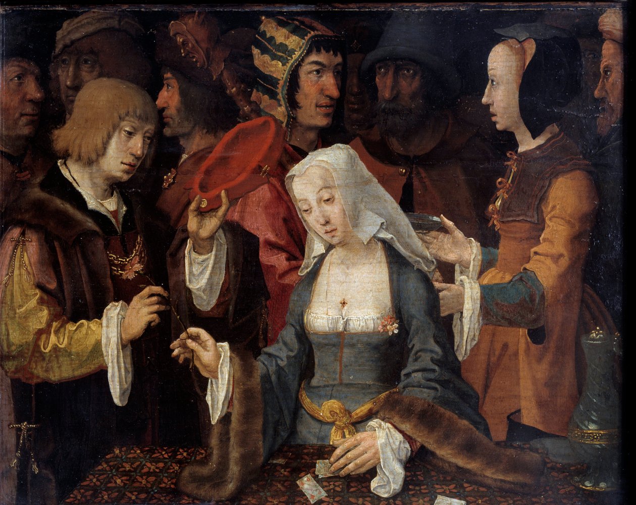 Kortskyttarna Målning av av Lucas van Leyden