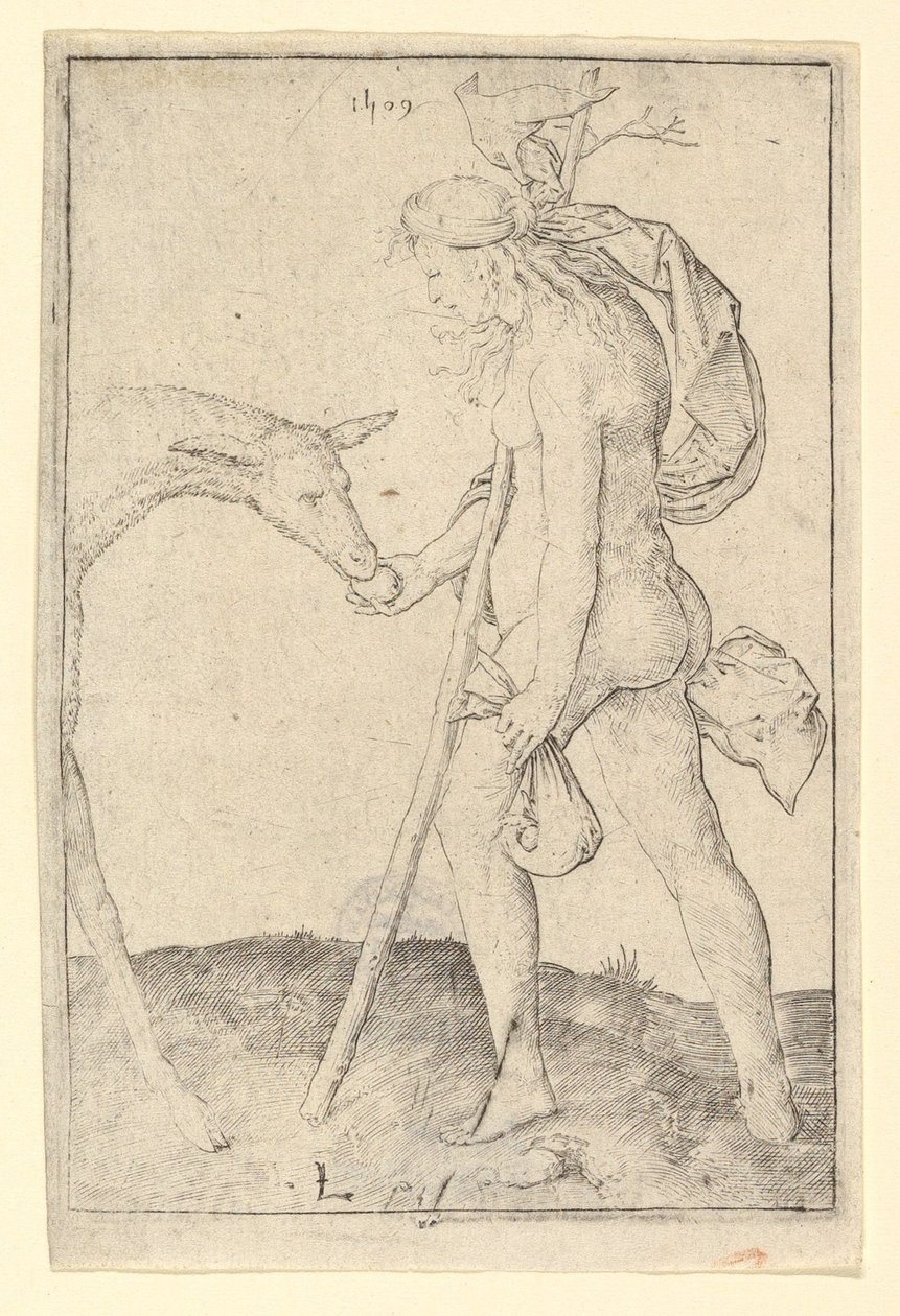 Kvinna med hinden, 1509. av Lucas van Leyden