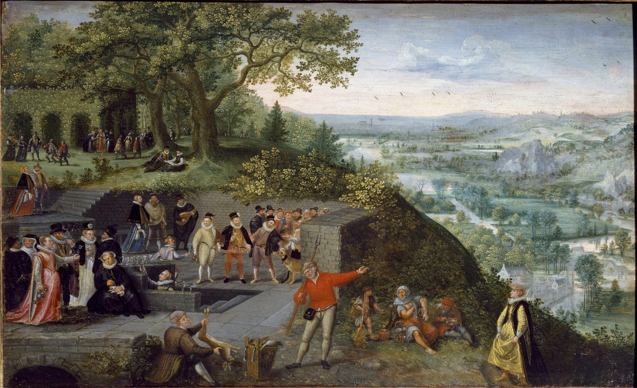 Kejsar Rudolf II vid en dryckeskur (olja på duk, ca 1593) av Lucas van Valckenborch