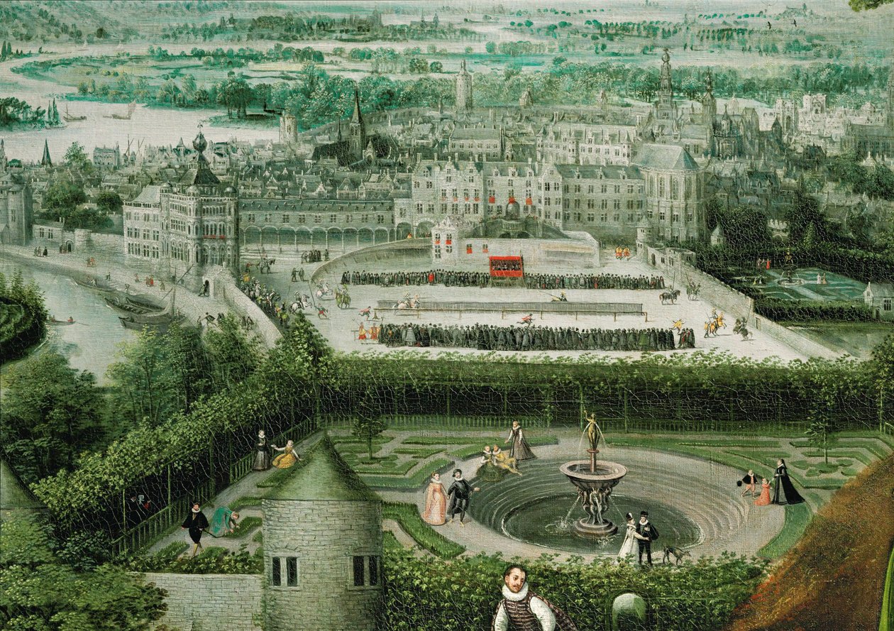 Spring. Background av Lucas van Valckenborch