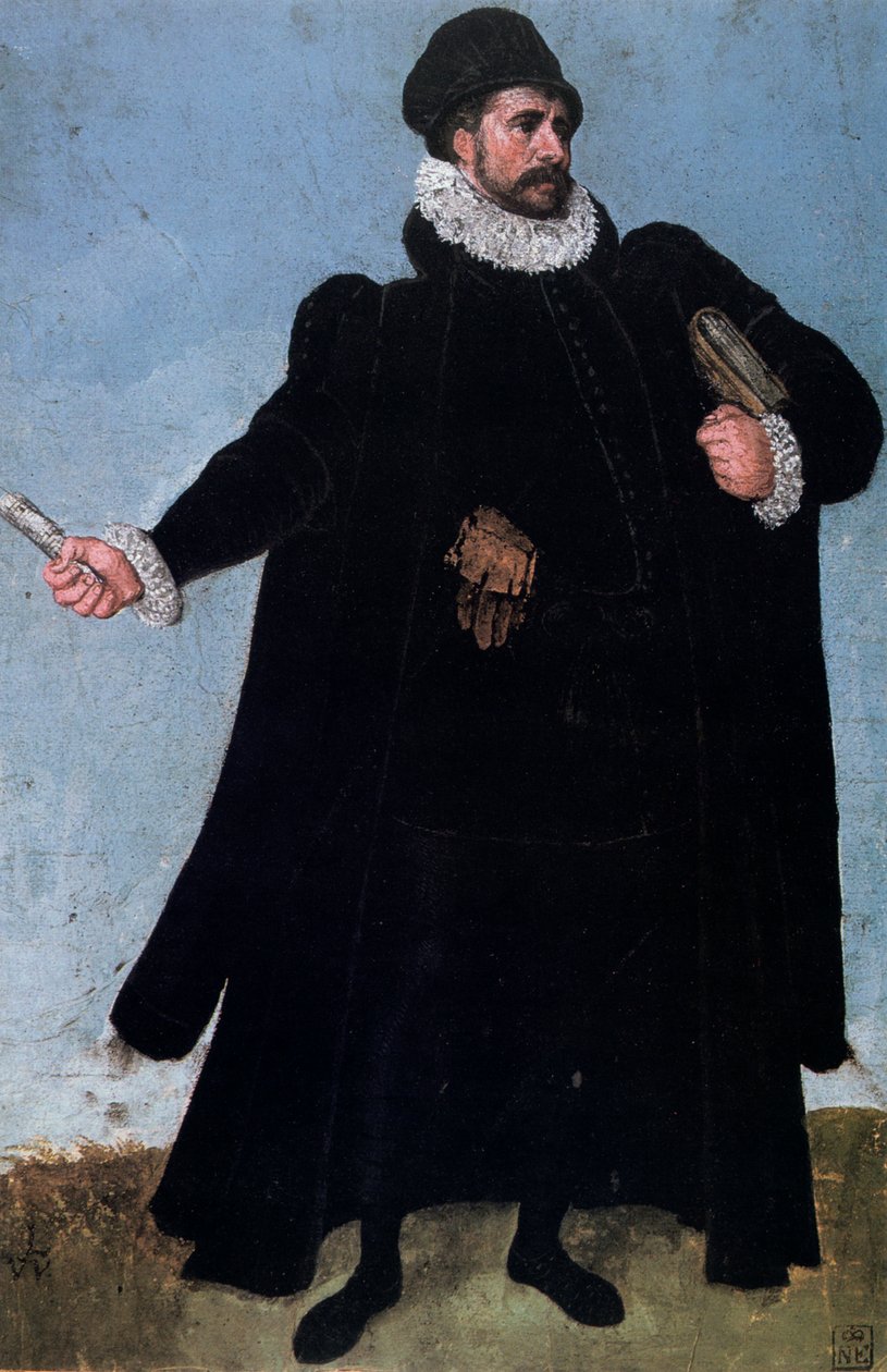 Studie av en kostym, 1500-talet. av Lucas van Valckenborch