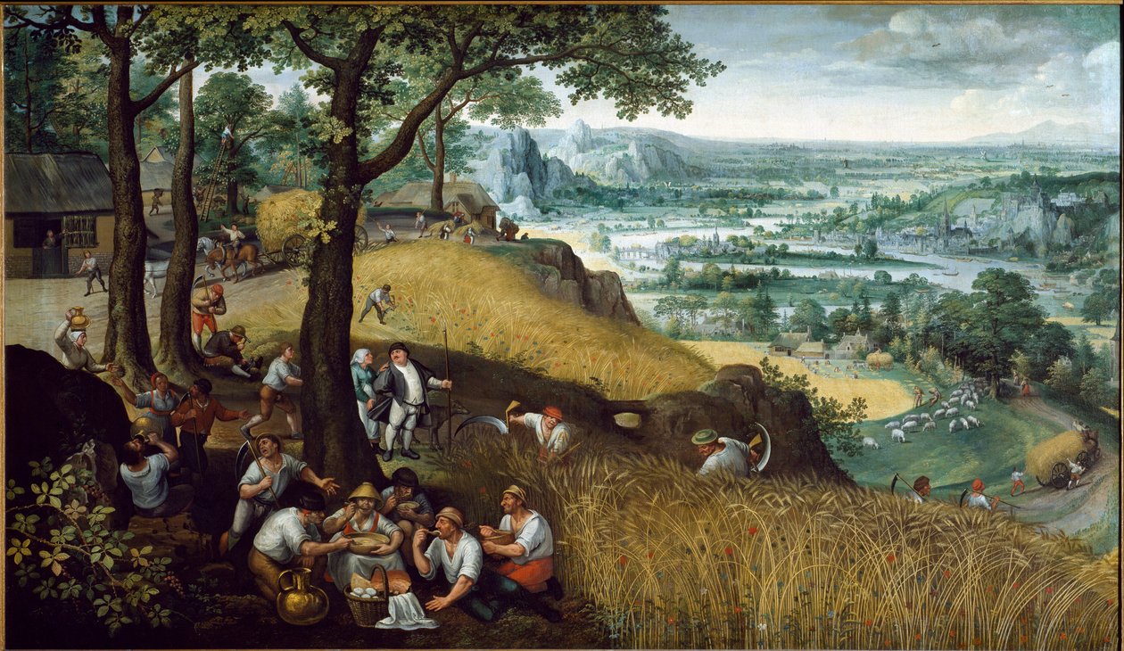 Sommarlandskap (olja på duk av Lucas van Valckenborch