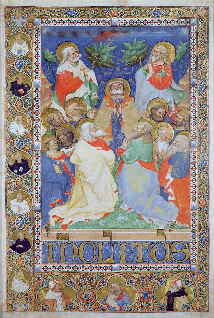 Apostlarnas mission, Lombardiets skolvellum av Luchino Belbello