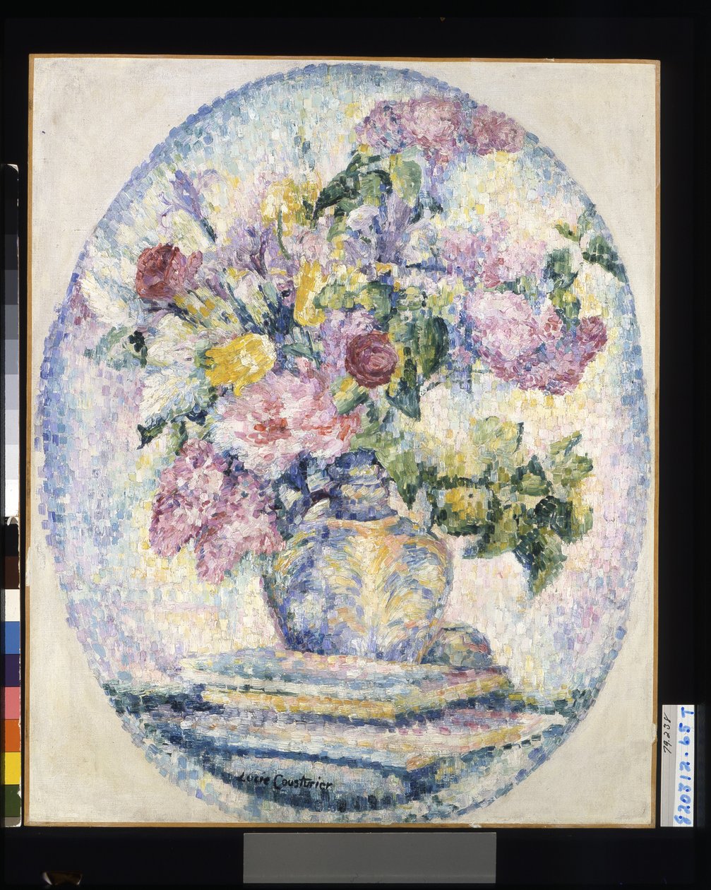 Vase Of Flowers, okänt datum (olja på duk) av Lucie Consturier