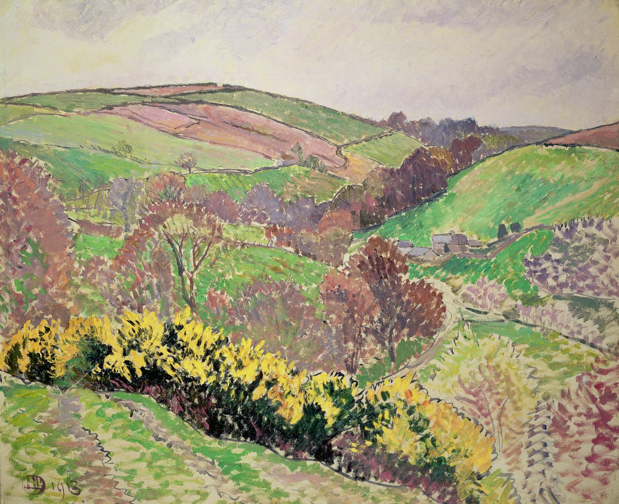The Valley, Blackpool, 1913 av Lucien Pissarro