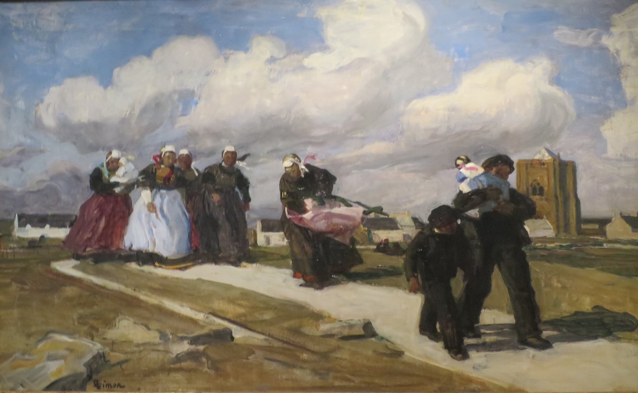 A Gust of Wind av Lucien Simon