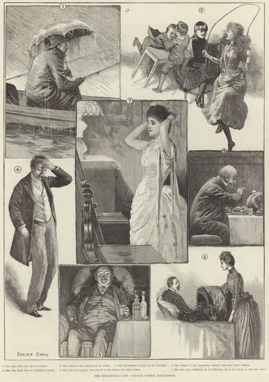 Influensan (gravyr) av Lucien Davis