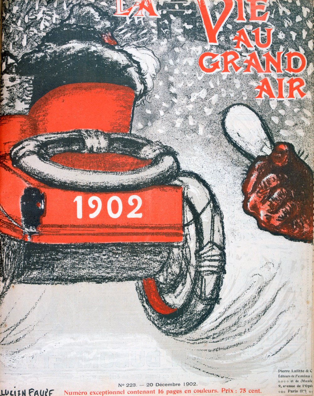 Framsidan av "La Vie au Grand Air", 20 december 1902 av Lucien Faure