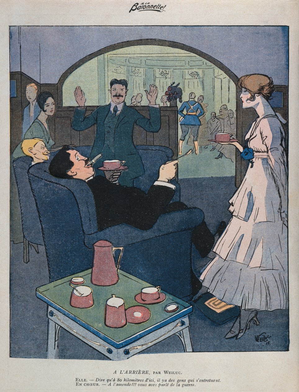 På hemmafronten, illustration från 