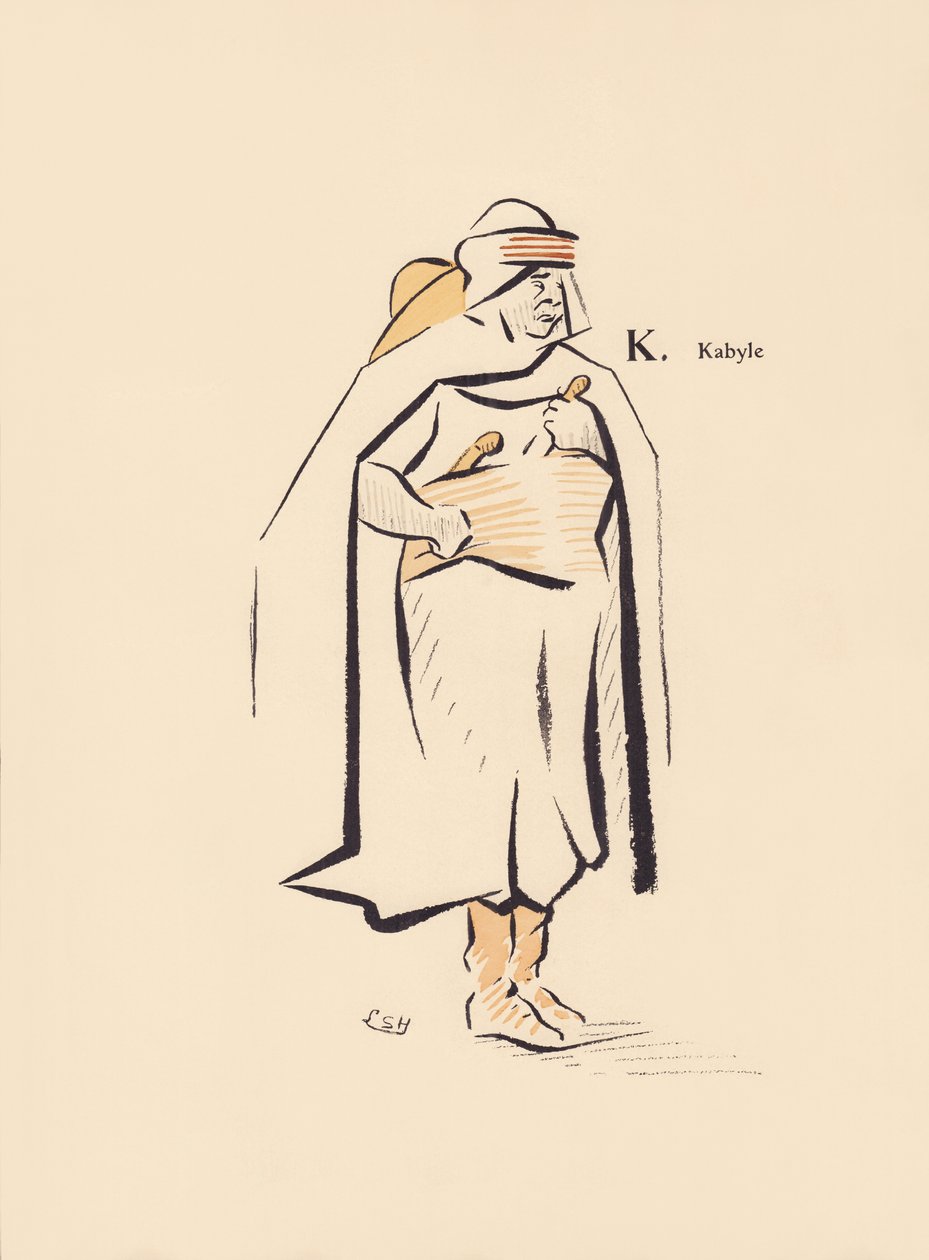 K. Kabyle av Lucien L. (active 1904) Henreaux