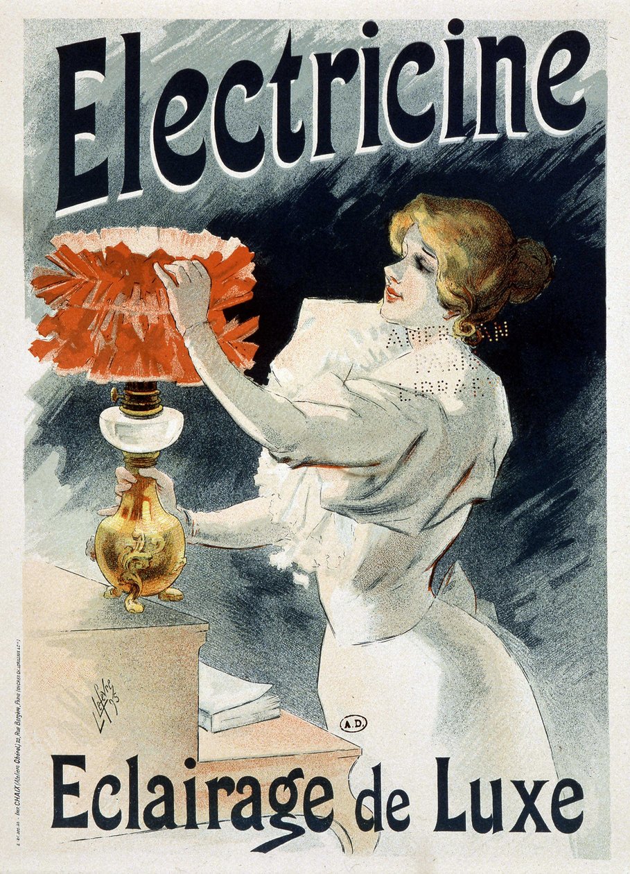 Affischreklam för "" Electricine: luxury lighting" av Lucien Lefèvre av Lucien Lefevre