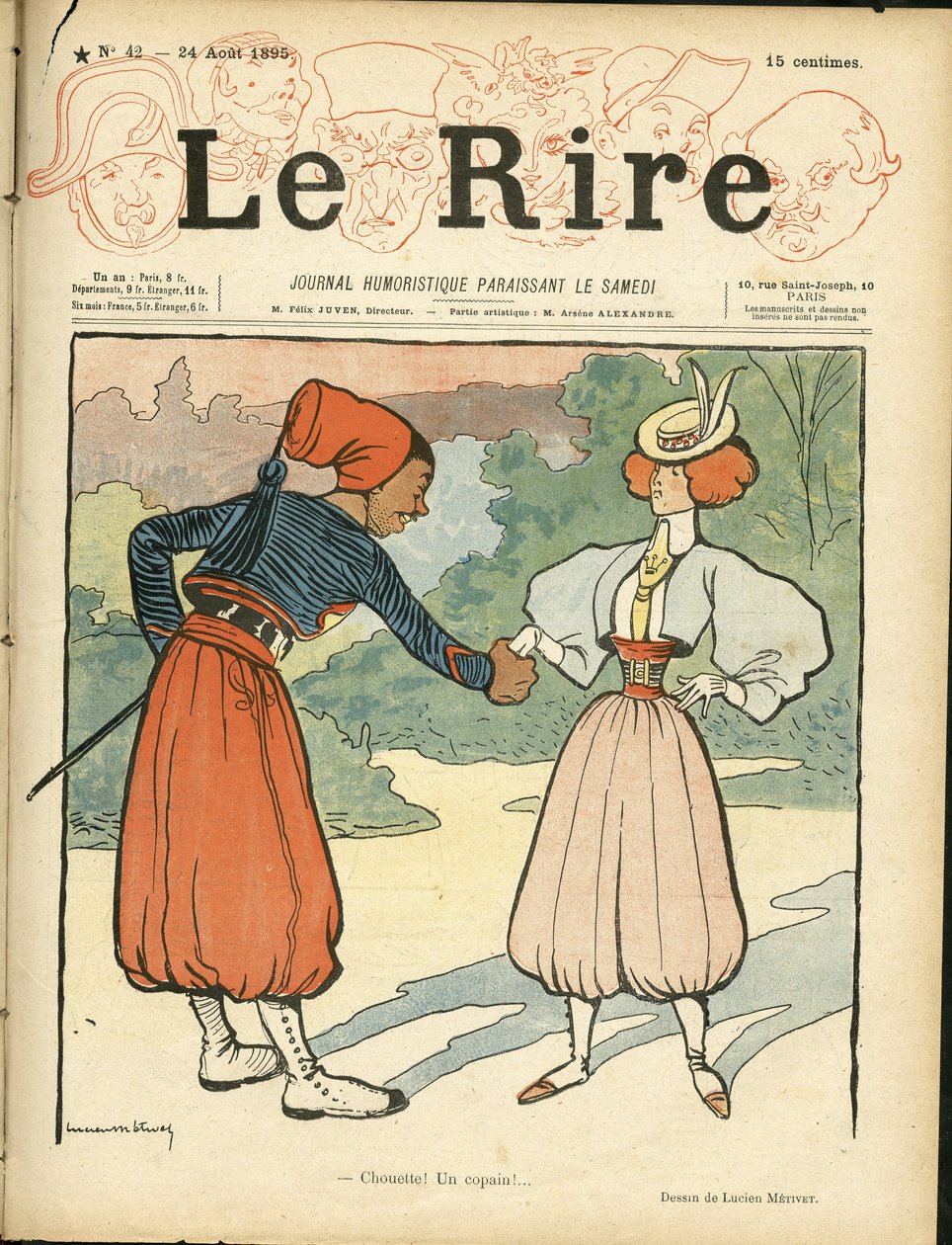 Omslag till "Le Rire" av Lucien Metivet