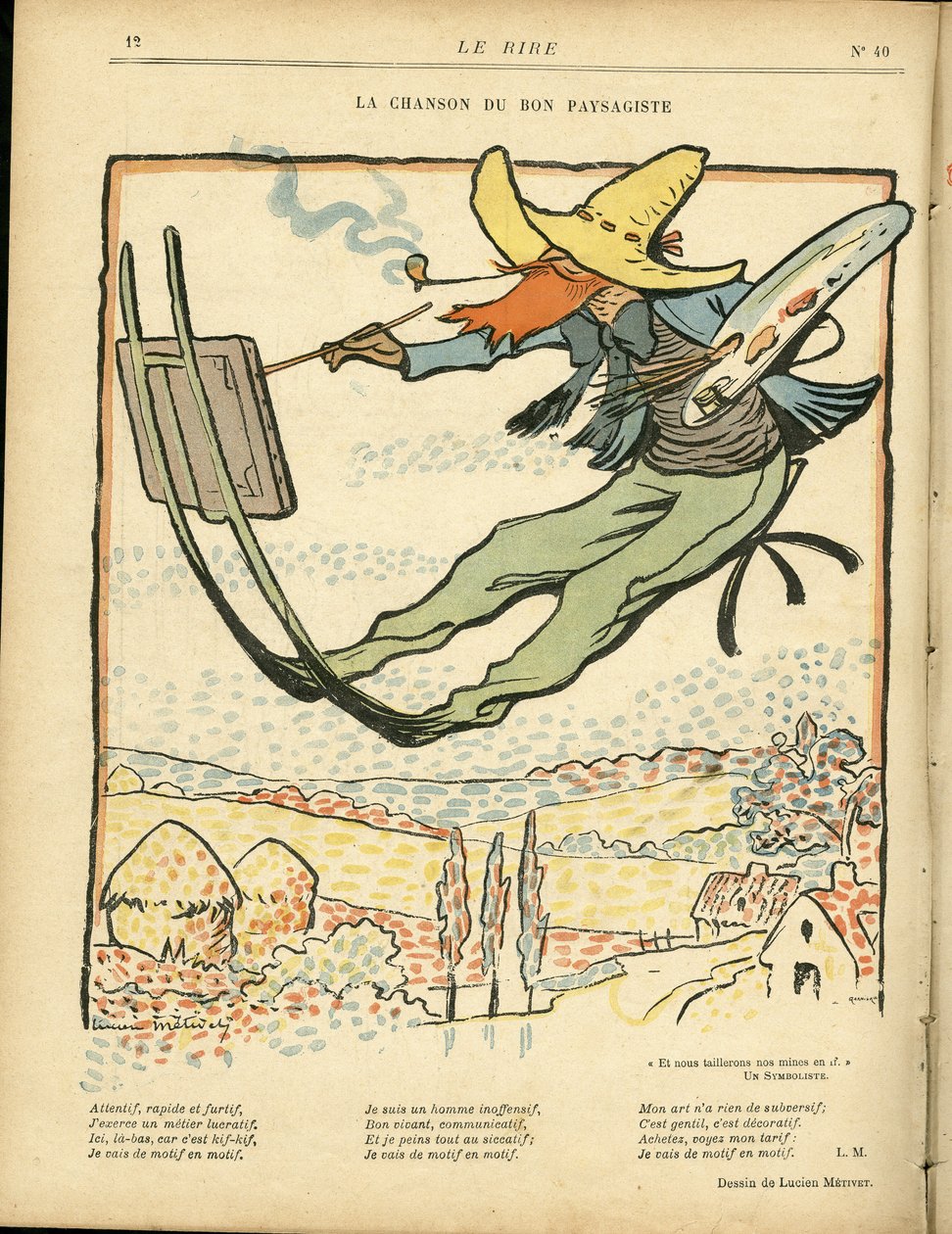 Illustration i Le Rire av Lucien Metivet