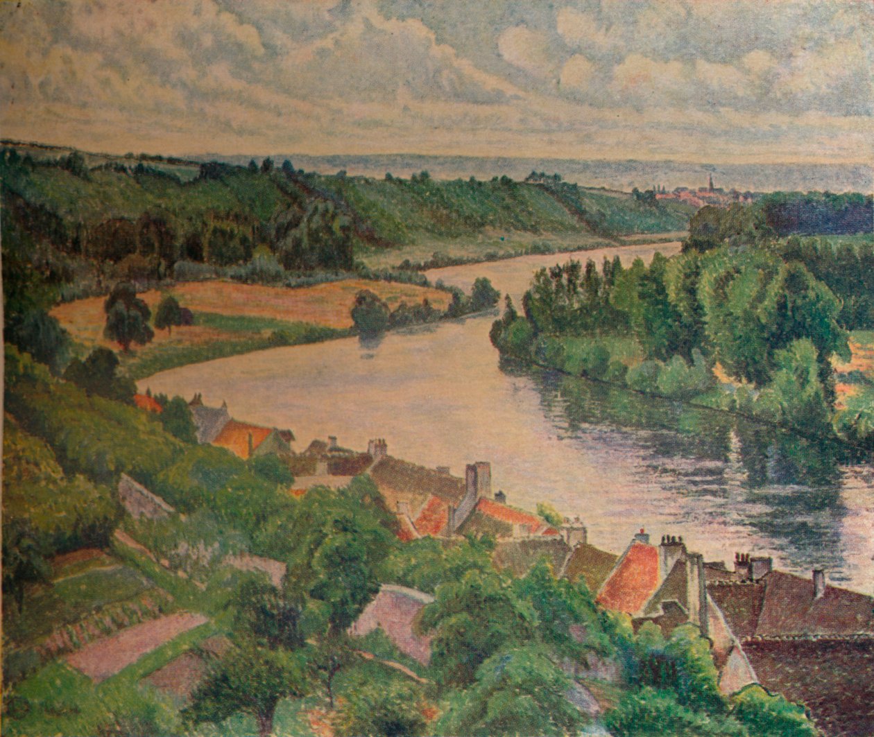 La Frette och Sartrouville, 1924. 1925 av Lucien Pissaro