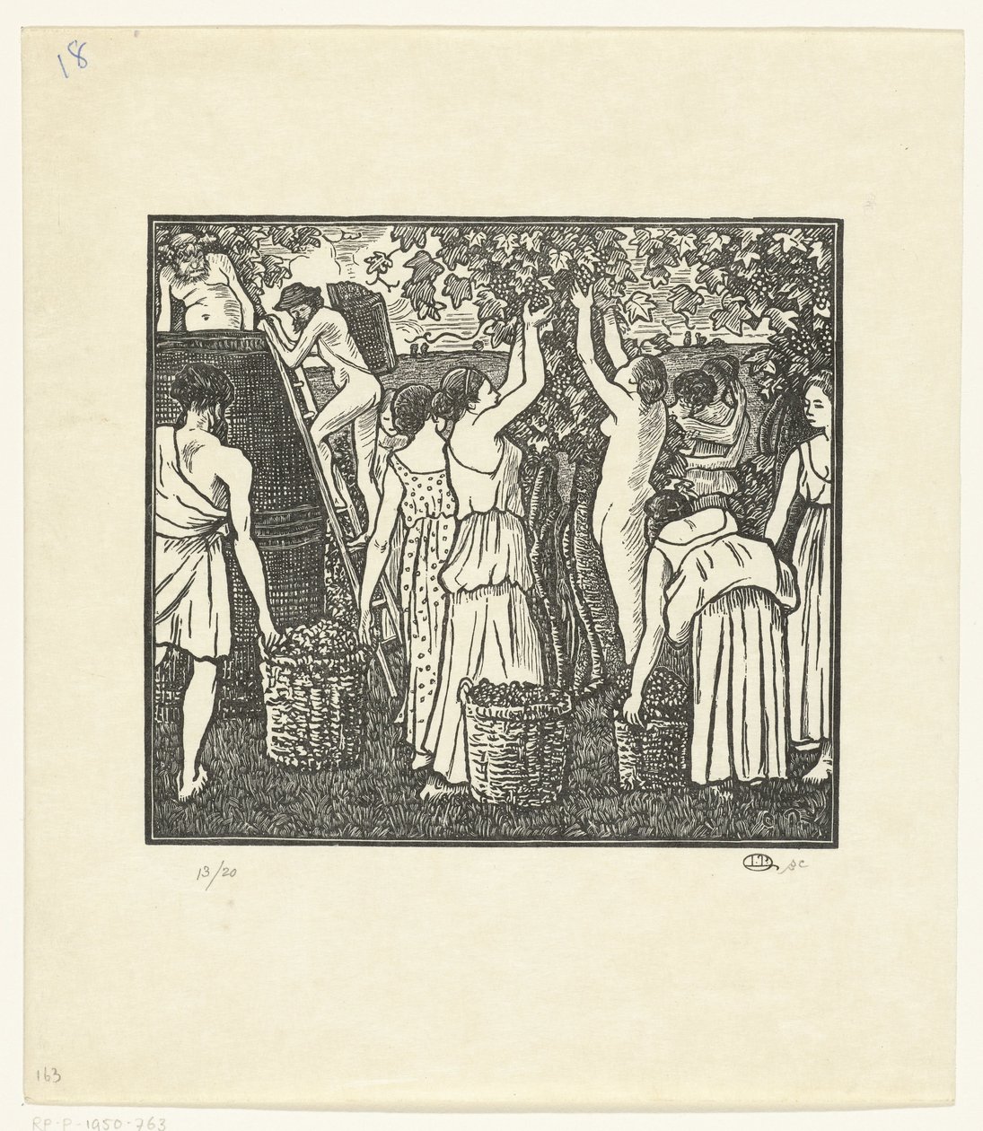 Från Wijnoogst Daphnis och Chloe, Skörden Daphnis och Chloe (serietitel) av Lucien Pissarro