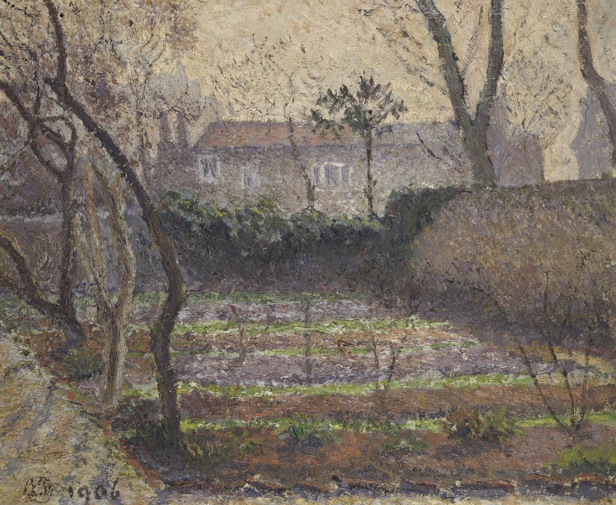 Rimfrost, Chiswick, 1906 av Lucien Pissarro