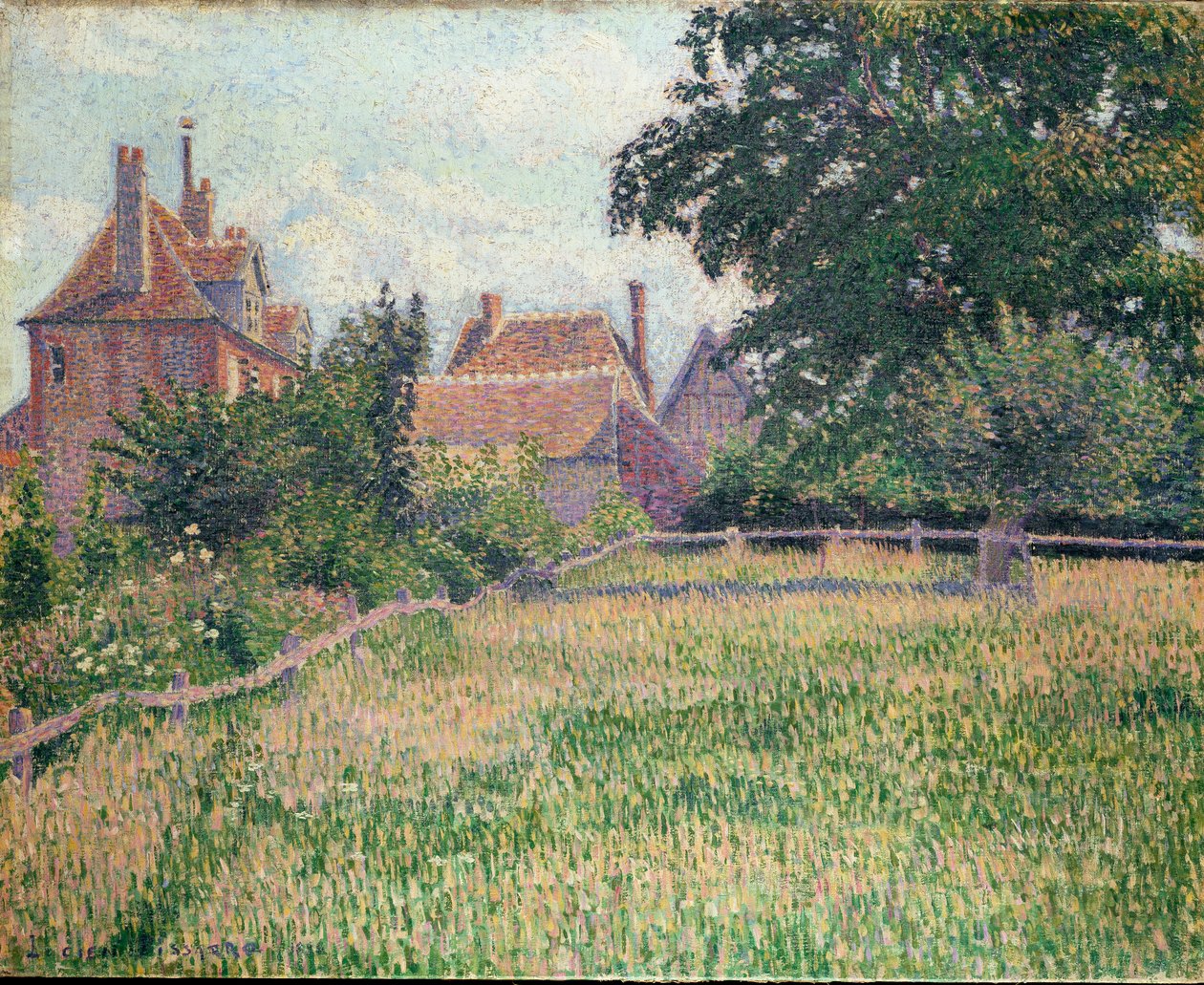 De dövas hus, Eragny, 1886 av Lucien Pissarro
