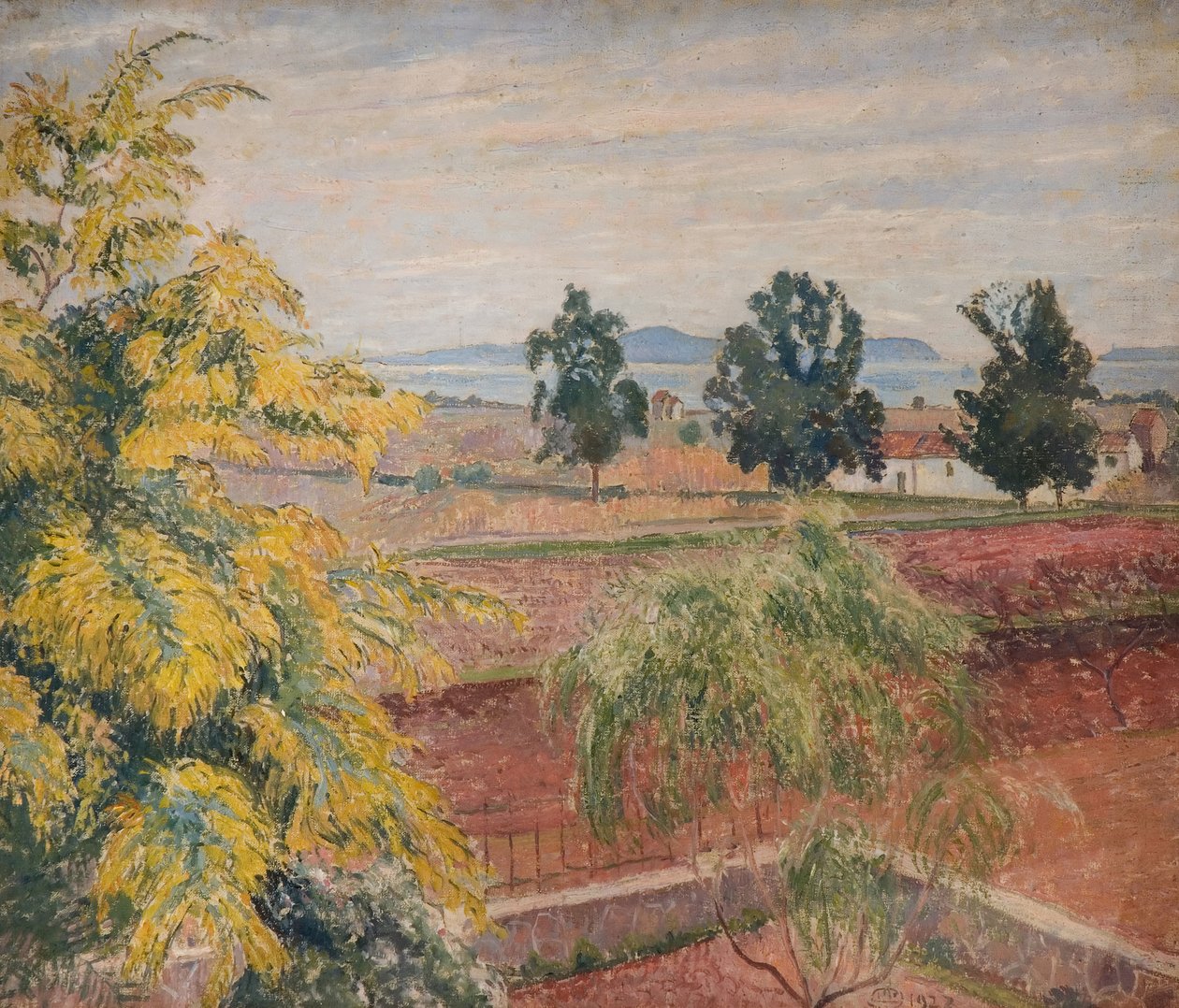 Mimosa Lavendau, 1923. av Lucien Pissarro