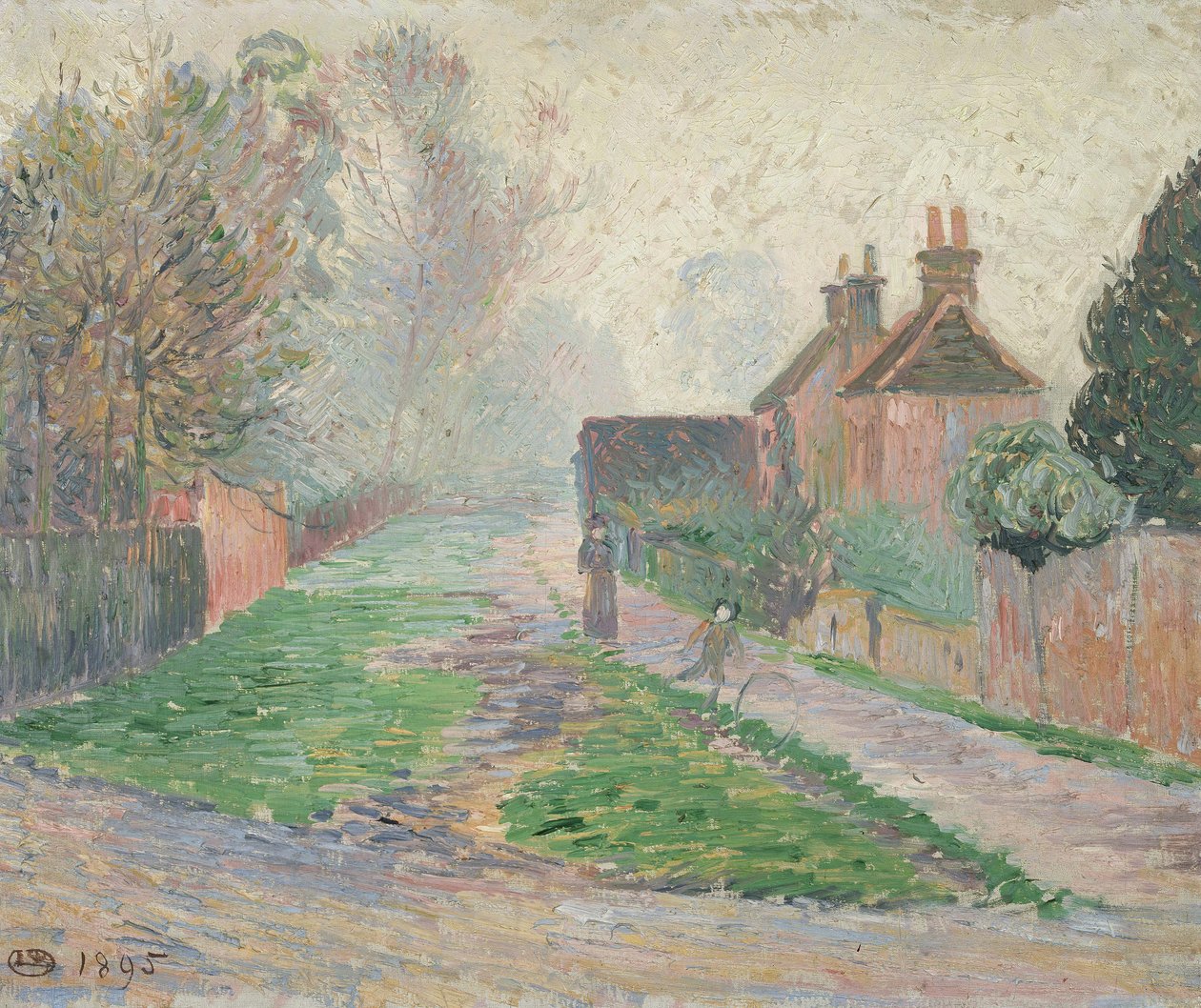 Novembermorgon, Epping, 1895 av Lucien Pissarro