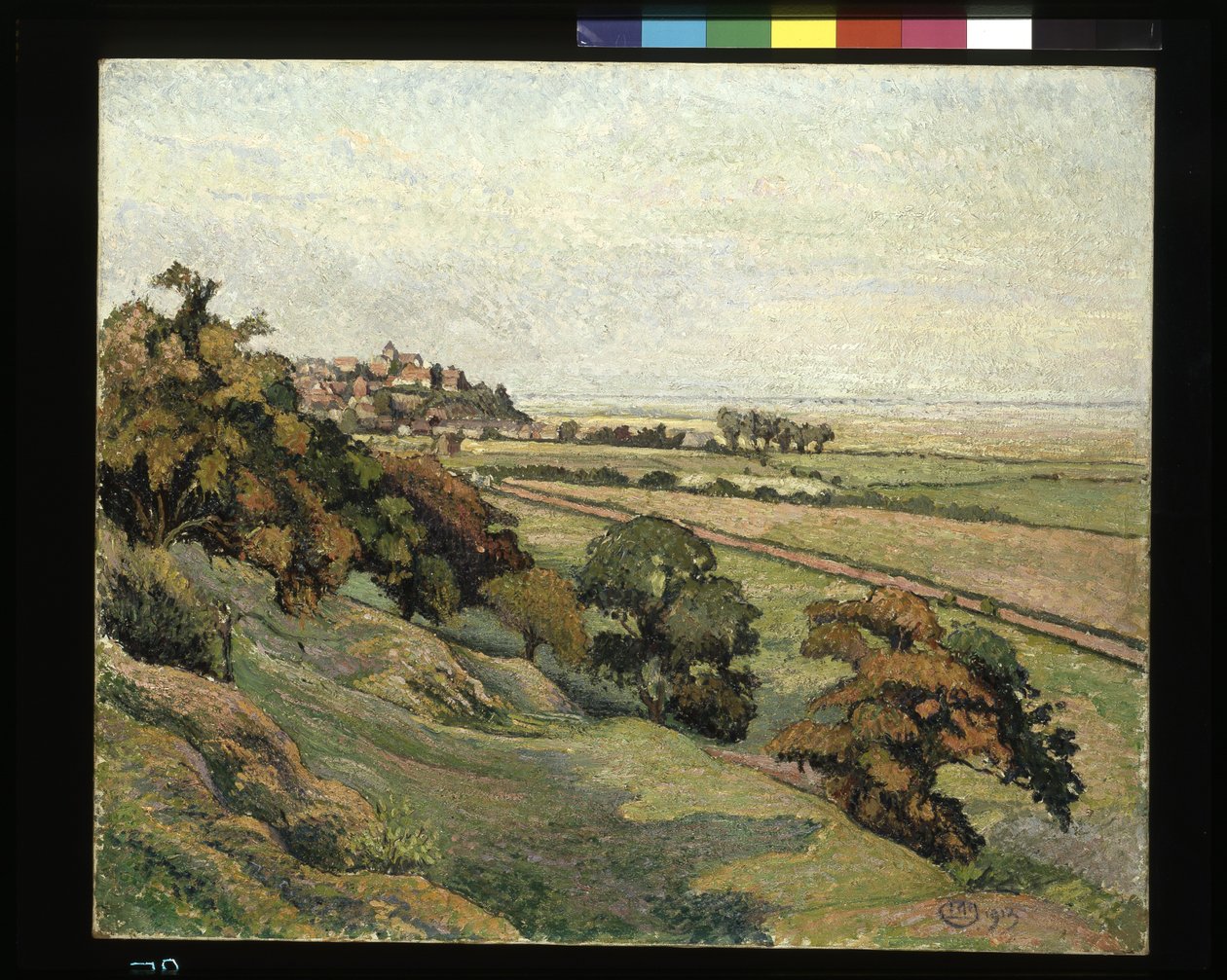 Rye From Cadborough, Sunset (olja på duk) av Lucien Pissarro