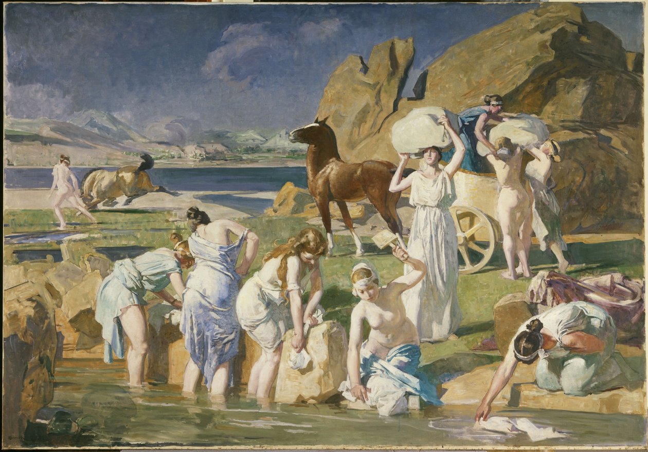 Nausicaa, 1915 (olja på duk) av Lucien Simon