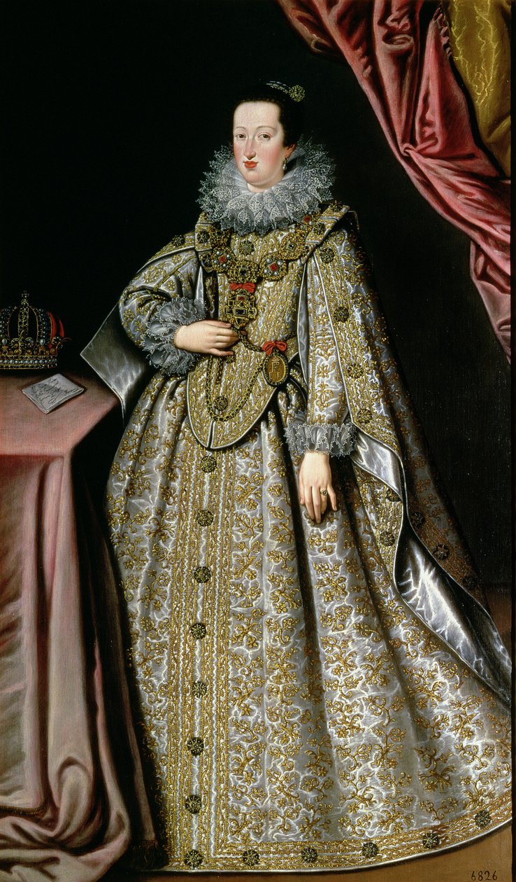 Eleanor Gonzaga (1598-1655), fru till Ferdinand II (1578-1637) Helige romerska kejsare, tidigt 1600-tal av Lucrina Fetti