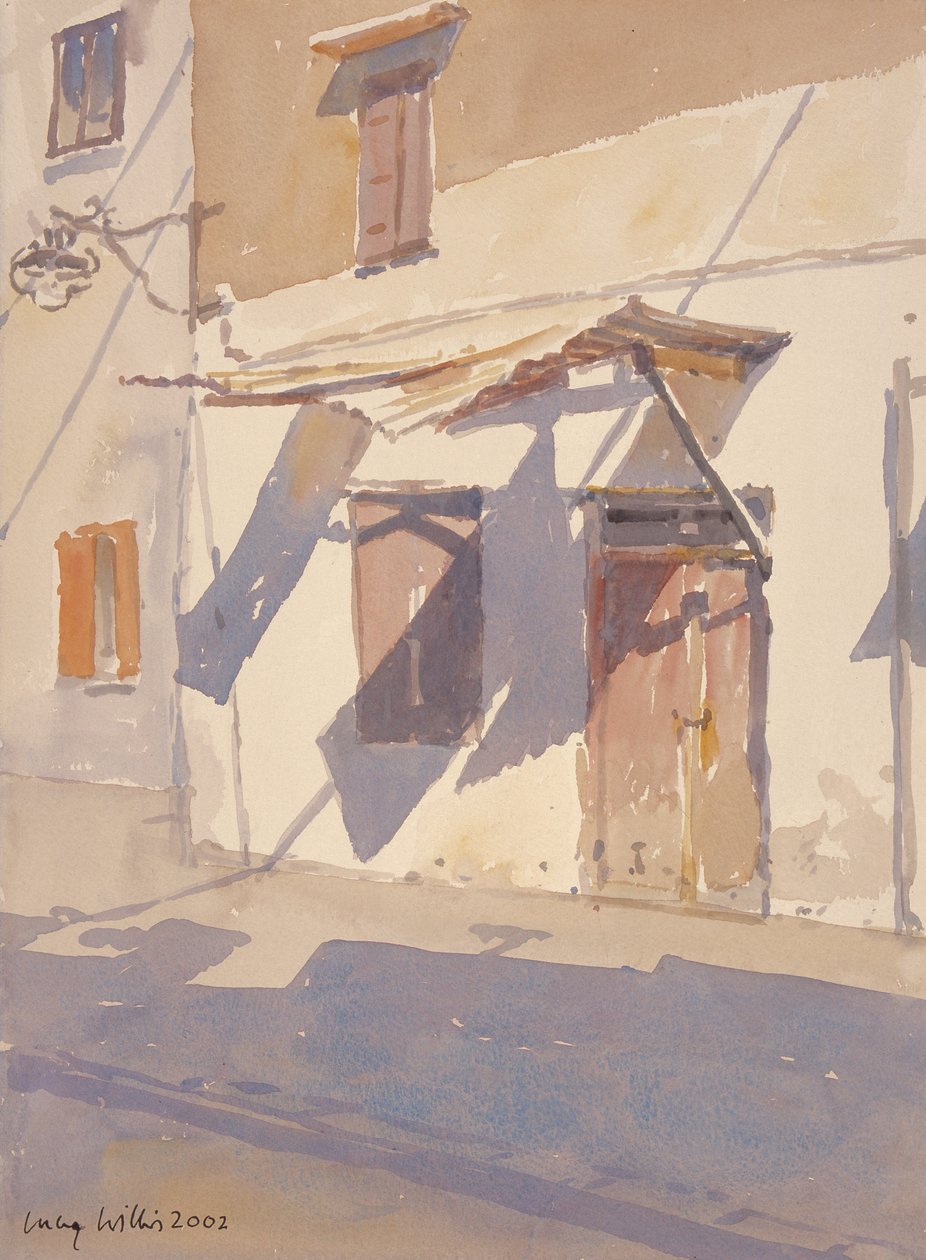 Cretan Shadows, 2002 (wc på papper) av Lucy Willis