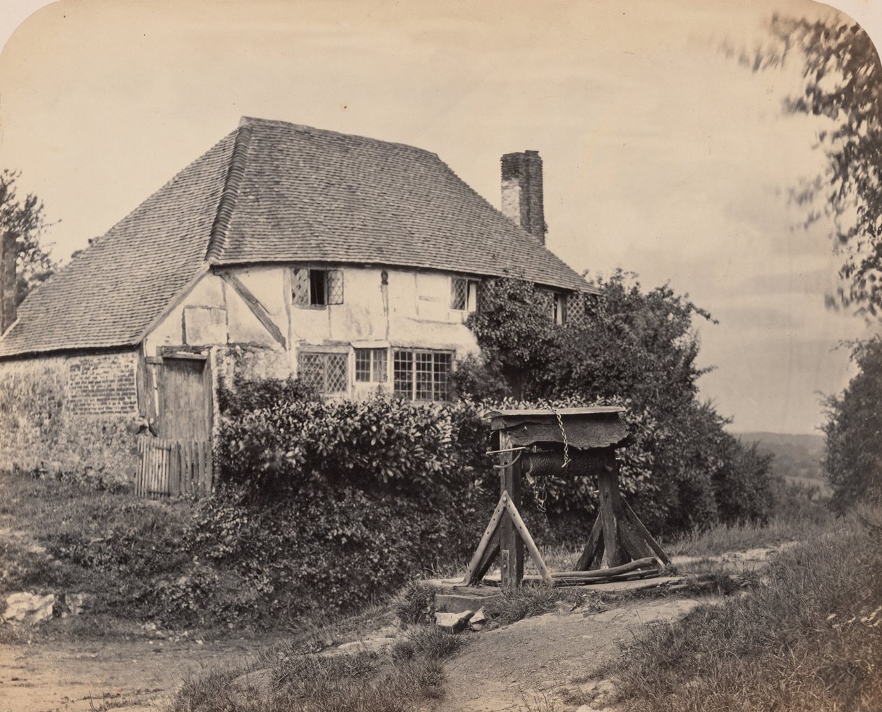 Engelsk lantlig stuga,ca. 1860 (foto) av Lucy Fleming