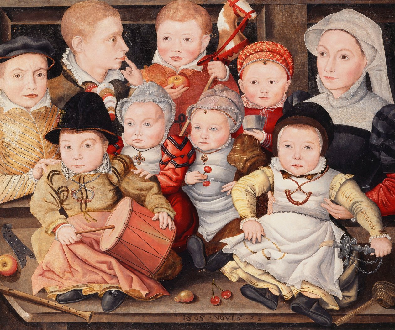 Gruppporträtt av barn, 1565 av Ludger Tom the Younger Ring