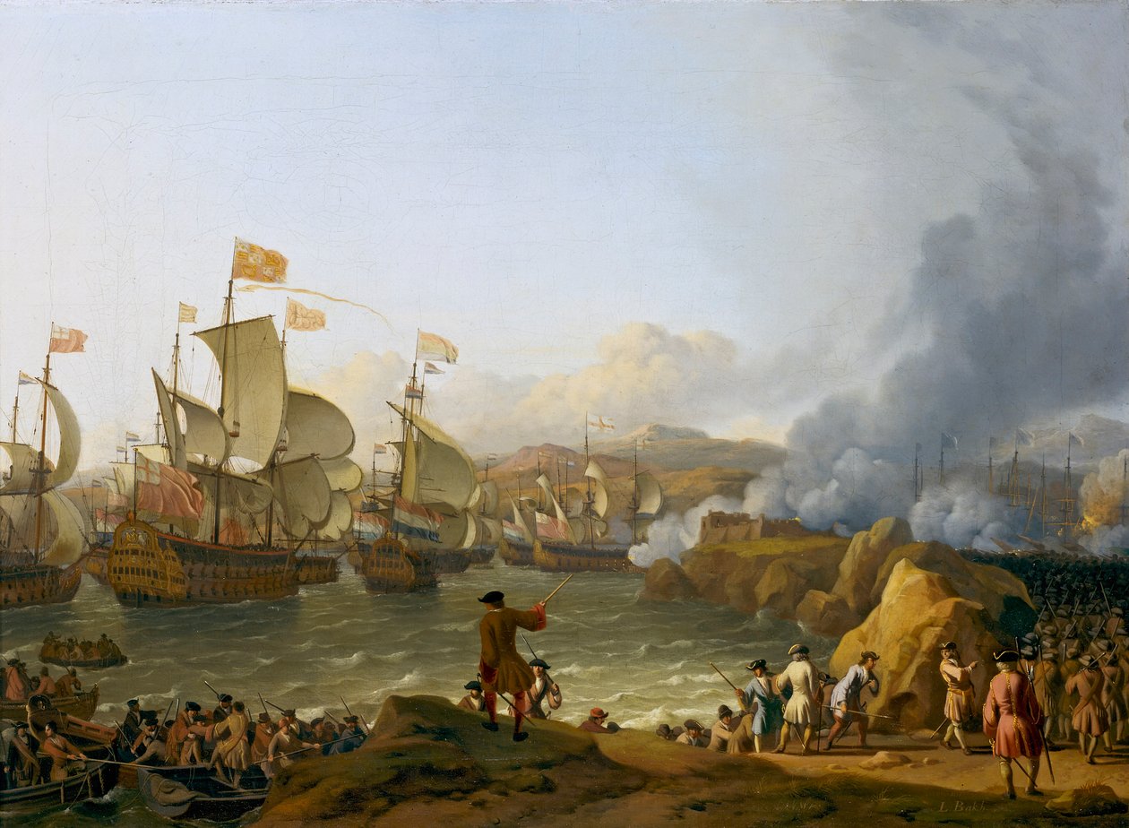 Slaget vid Vigo Bay av Ludolf Bakhuizen