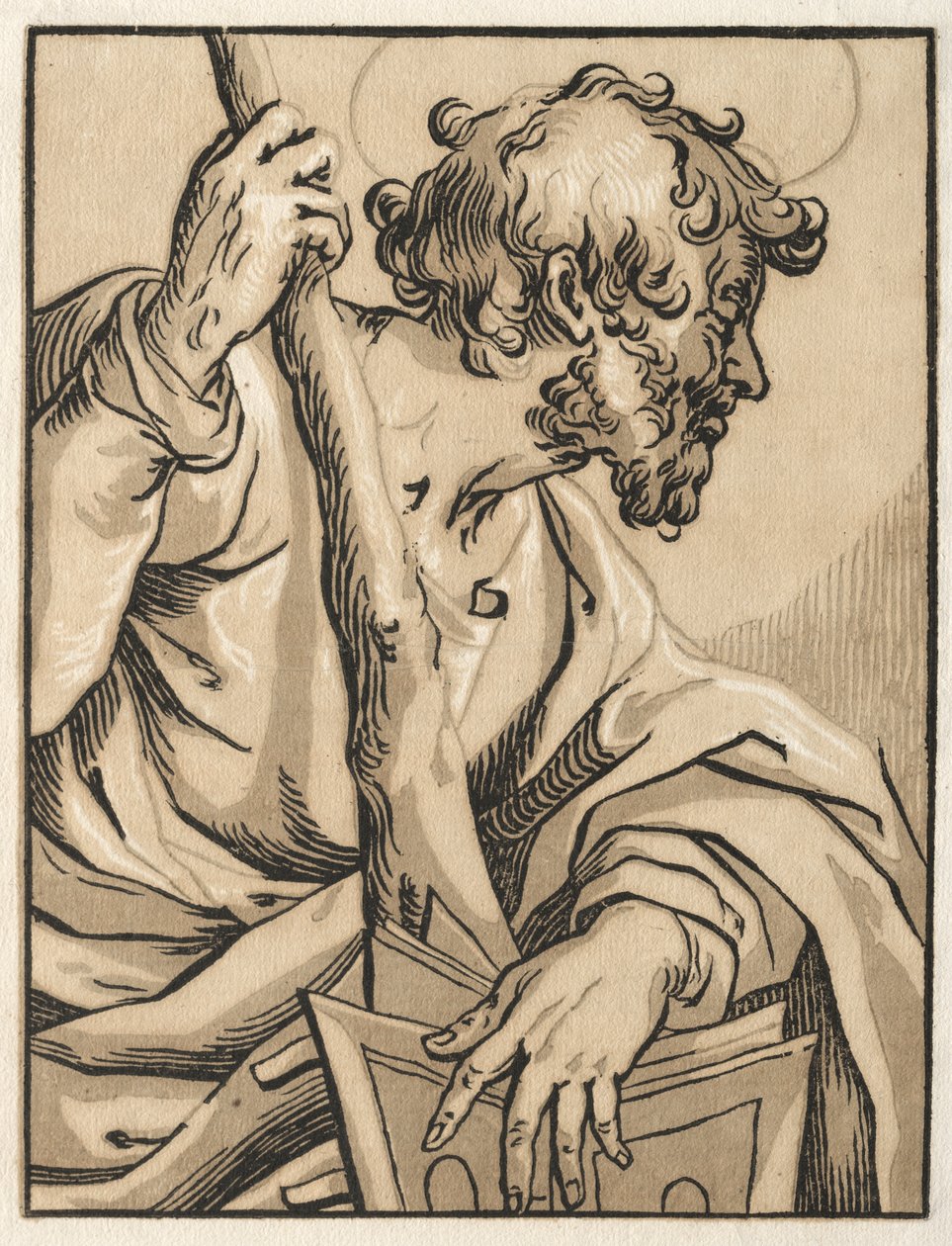 Kristus och apostlarna: St. Judas Thaddeus (med klubben) av Ludolph Büsinck