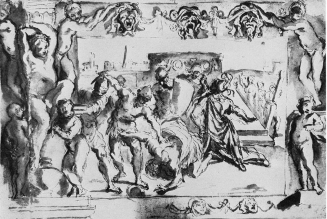 Death of Tito Tazio av Ludovico Carracci