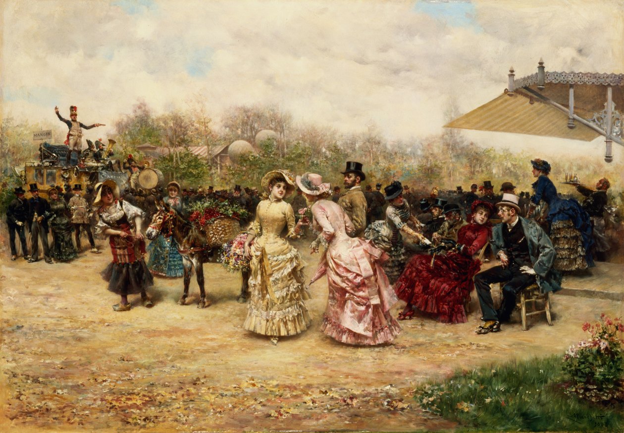 Blomsterförsäljarna, 1883 av Ludovico Marchetti