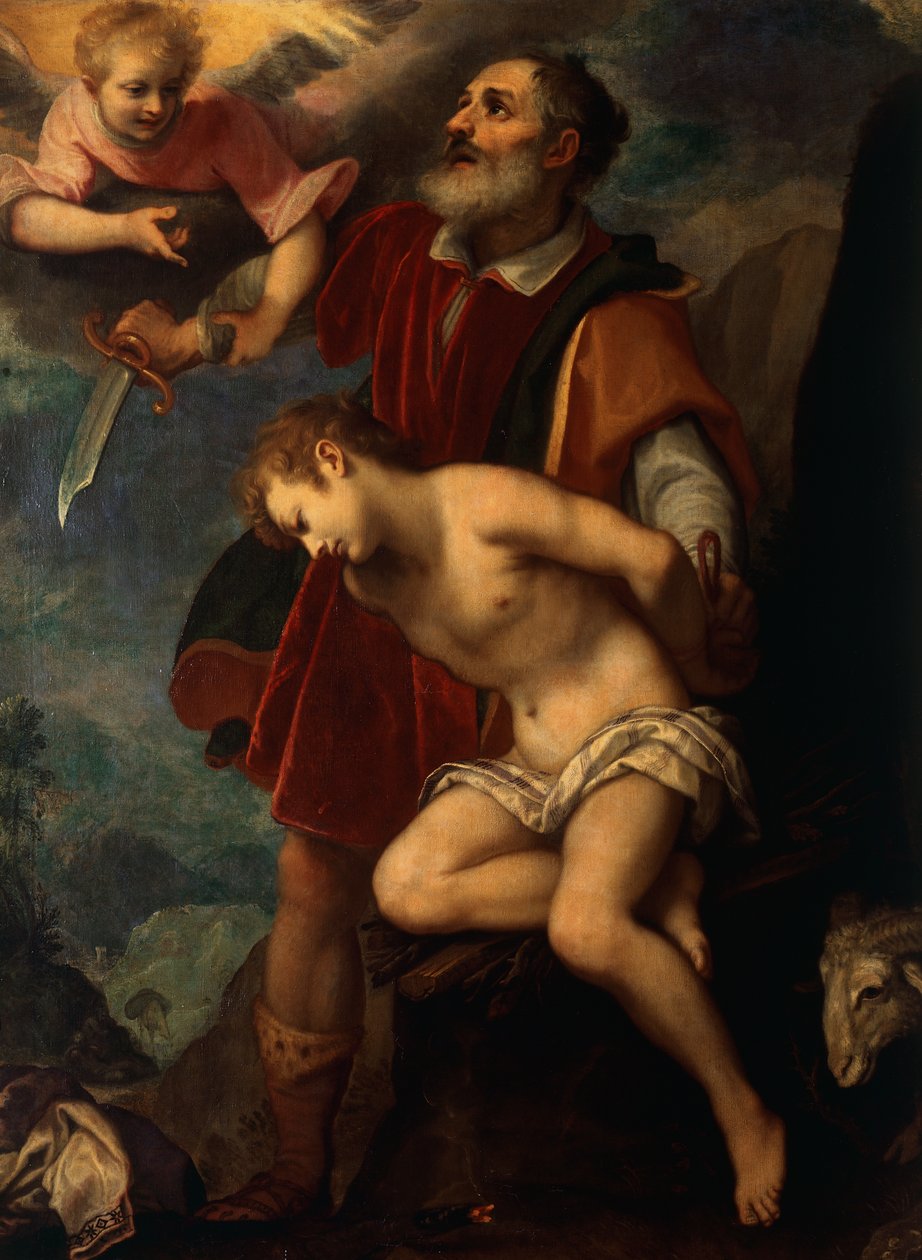 Abrahams offer, av Ludovico Cardi känd som il Cigoli (1559-1613), olja på duk, 200x145 cm. av Ludovico Cardi