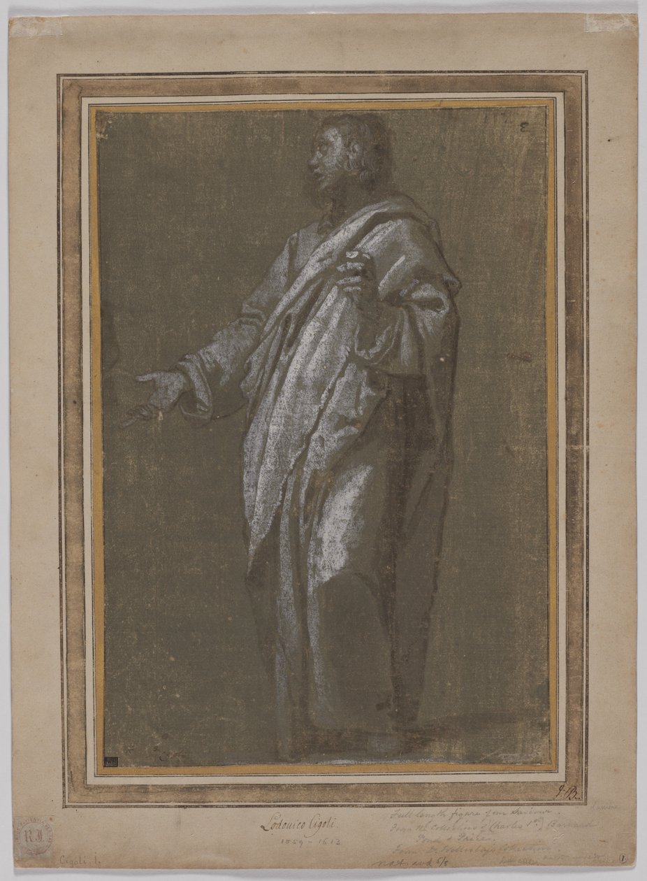 Stående mansfigur av Ludovico Cardi Cigoli